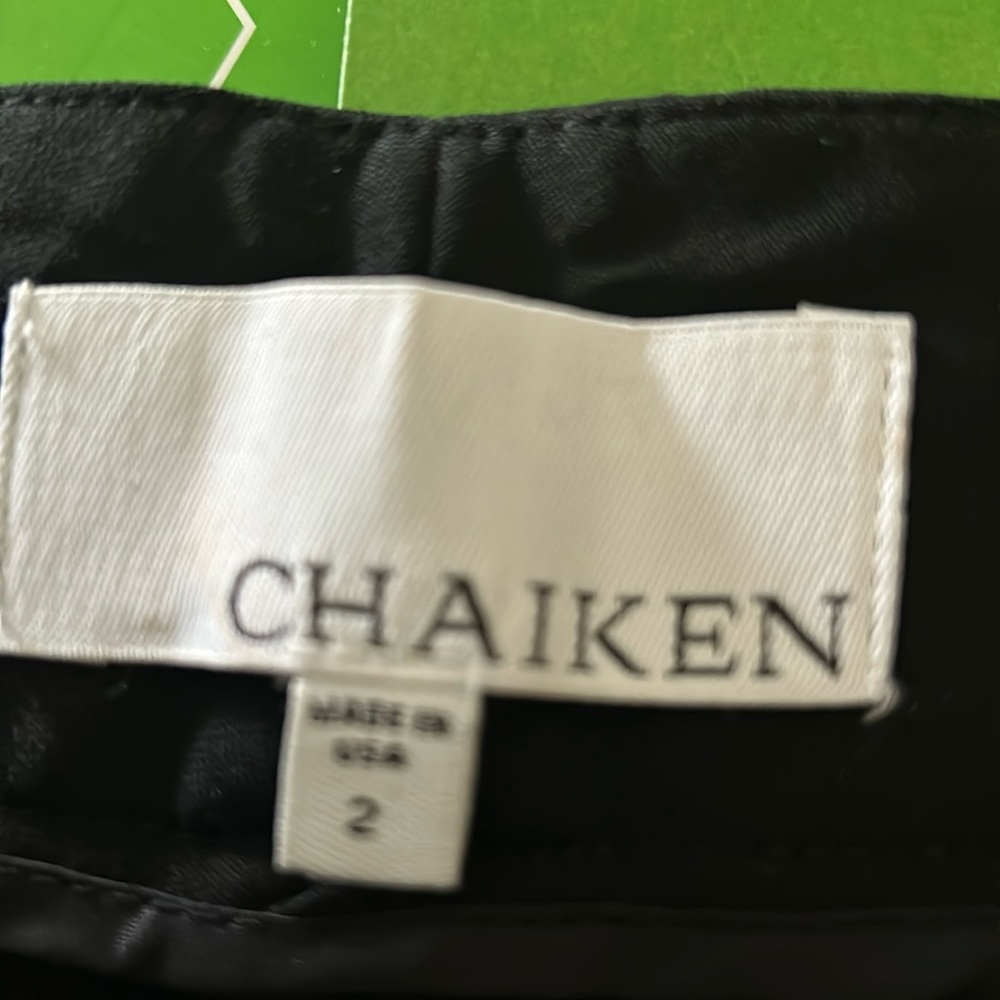 Waist 30”, full rise, inseam 34”.
